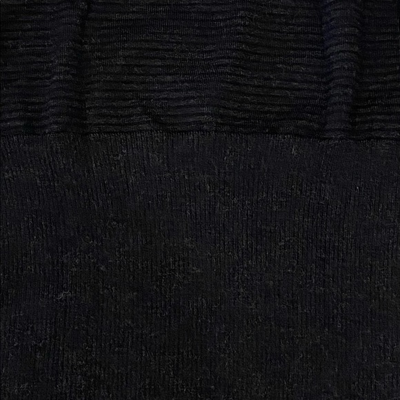 Cue 3/4 sleeve knit merino wool black striped - Picture 6 of 8